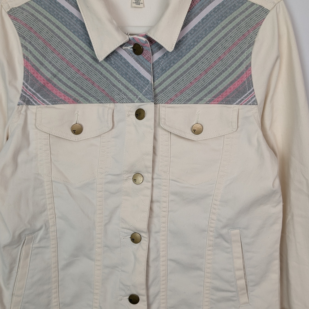 Pendleton Women's Cream Jacket With Multicolor Ac… - image 5